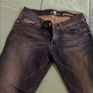 7 mankind dark denim jeans gently used